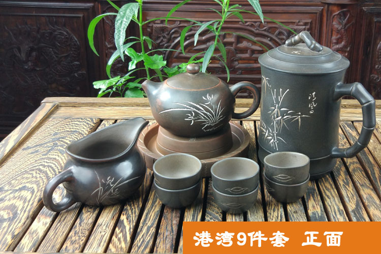 钦州坭兴陶茶具套装 钦州坭兴陶茶具套装